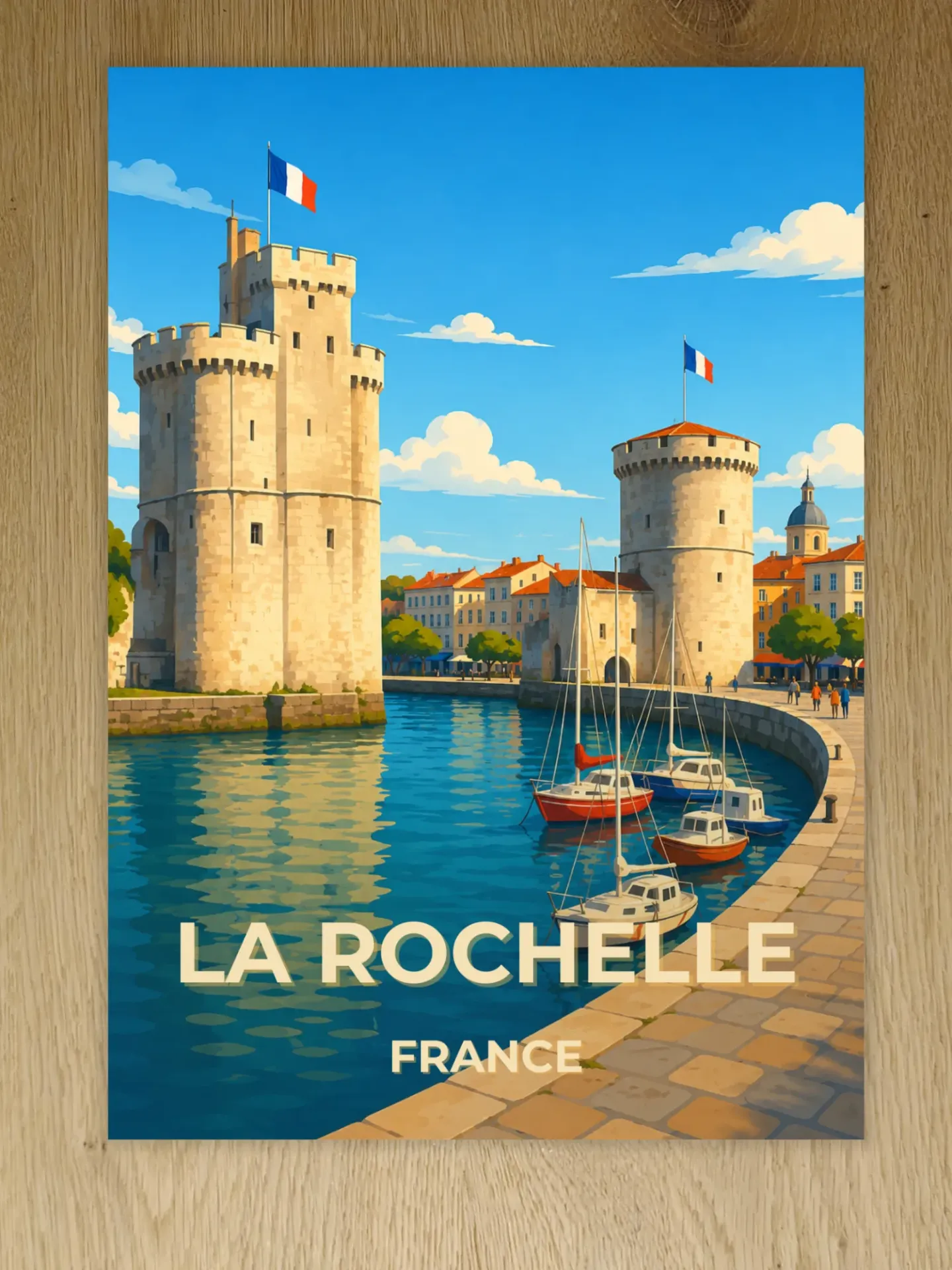 Affiche La Rochelle – Vieux-Port & Tours