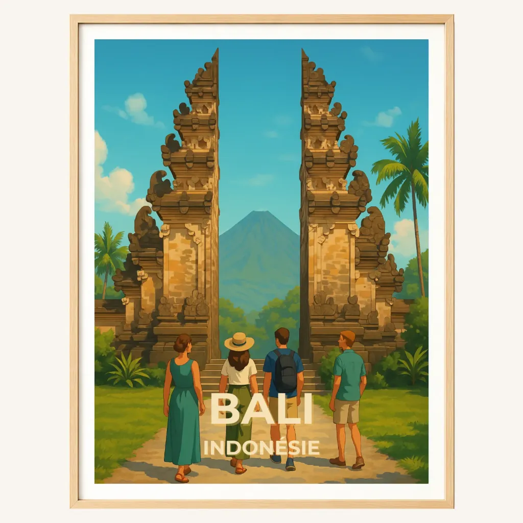 Affiche Bali – Indonésie (A4)